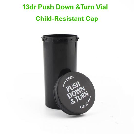 13dr Child-Resisitant Push Down & Turn Vials