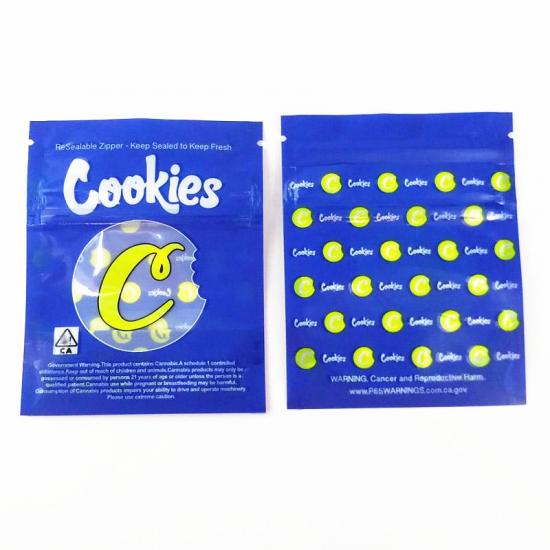 Sacchetto di biscotti blu da 3,5 grammi