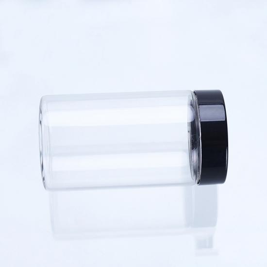 Hemp Packaging 2oz 4oz clear glass jar arch child resistant cap/child proof