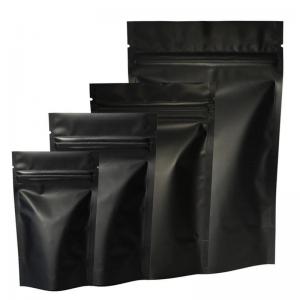 nero opaco alzarsi Chiusura lampo borsa a marsupio 3.5 grammi di imballaggi di erbaccia sacchetti di alluminio mylar - Safecare