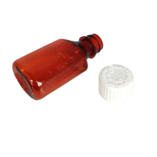 Bottiglia liquida di plastica da 1oz di sciroppo orale