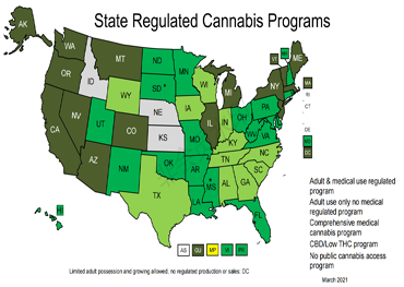 Leggi per la marijuana medica dello stato